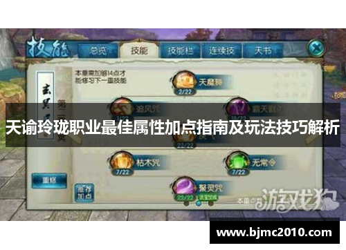天谕玲珑职业最佳属性加点指南及玩法技巧解析