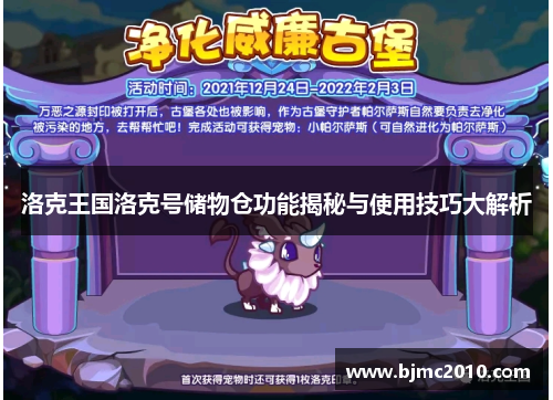 洛克王国洛克号储物仓功能揭秘与使用技巧大解析